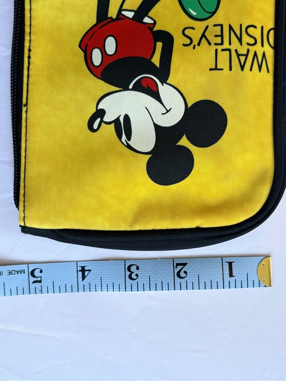 Walt Disney Mickey Mouse Yellow Tote with Matching Pouch